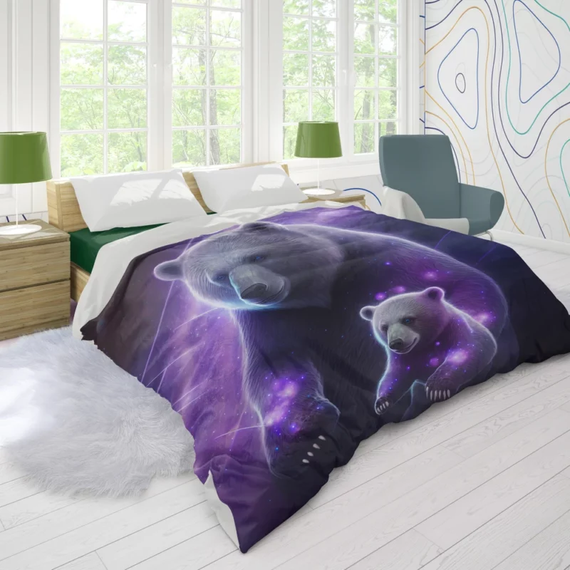 Ursa Major and Minor Collage Bear Duvet Cover