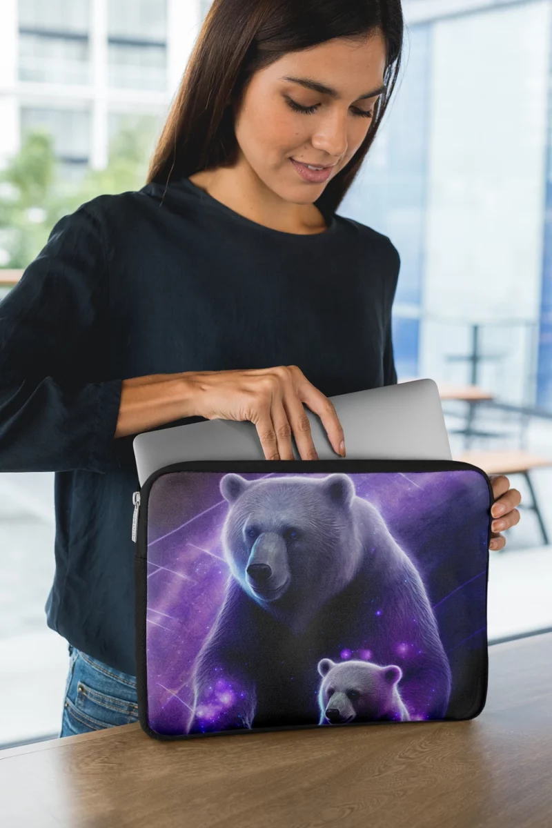 Ursa Major and Minor Collage Bear Laptop Sleeve 1