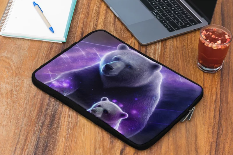 Ursa Major and Minor Collage Bear Laptop Sleeve 2