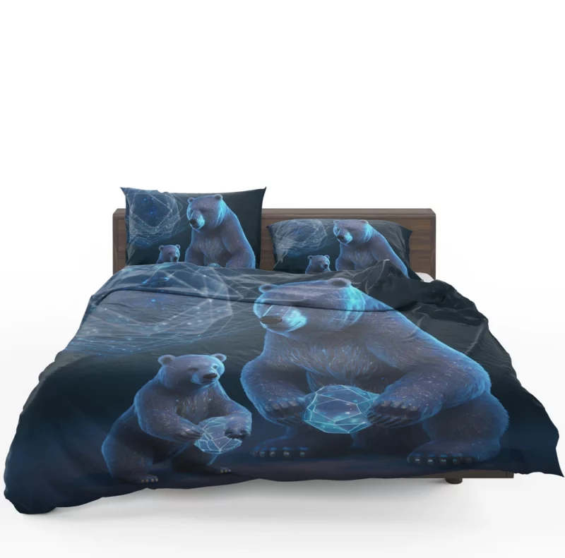 Ursa Major and Minor Night Sky Bear Bedding Set 1