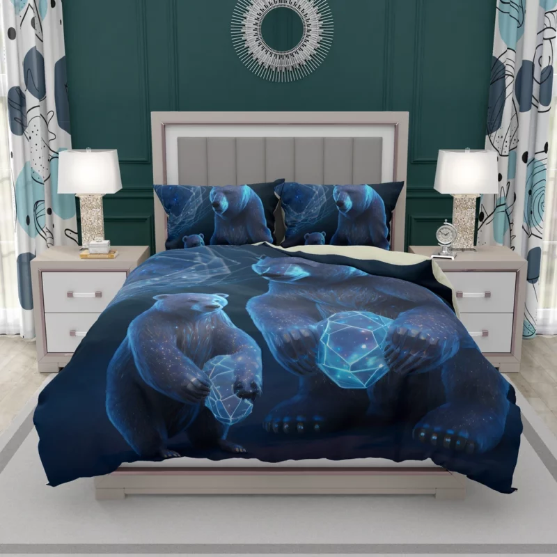 Ursa Major and Minor Night Sky Bear Bedding Set 2