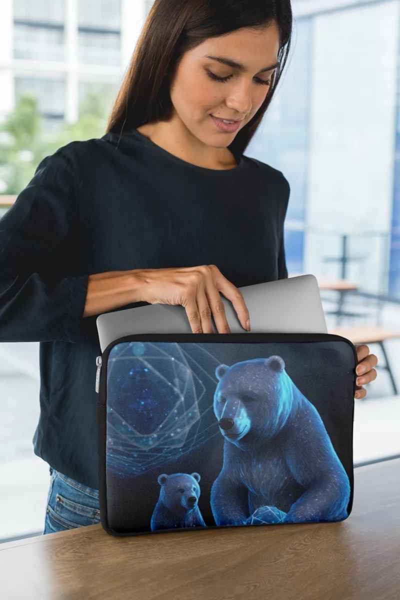 Ursa Major and Minor Night Sky Bear Laptop Sleeve 1