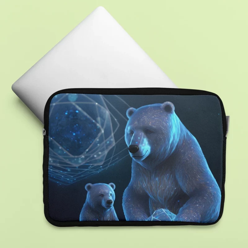 Ursa Major and Minor Night Sky Bear Laptop Sleeve