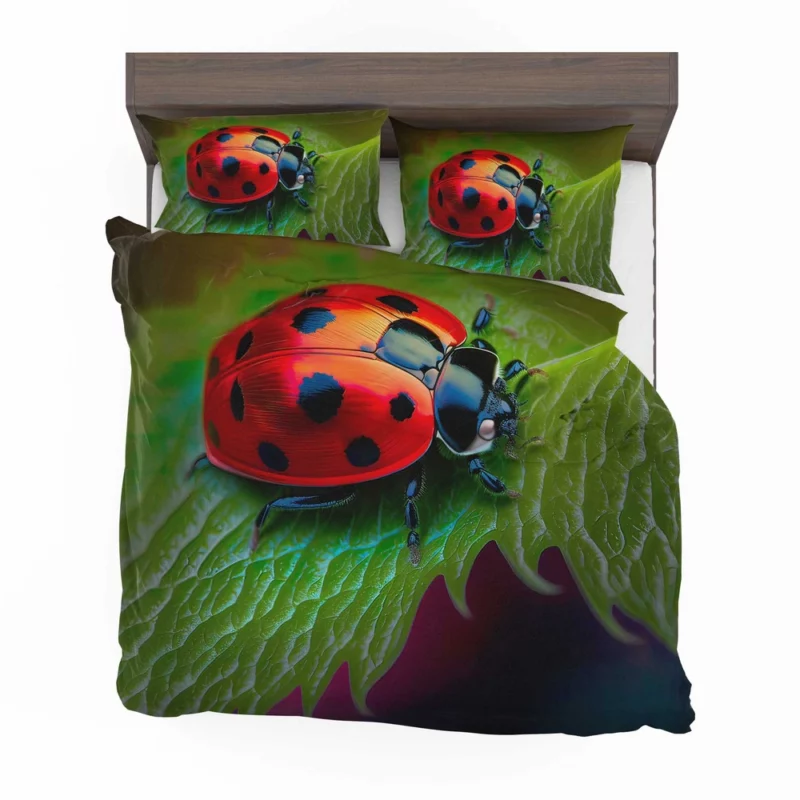 Vibrant Ladybug Illustration Bedding Set 2