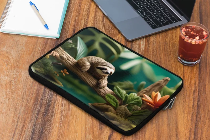 Vibrant Mini Jungle Teeming with Life Laptop Sleeve 2