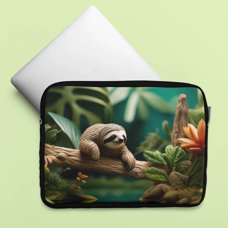 Vibrant Mini Jungle Teeming with Life Laptop Sleeve