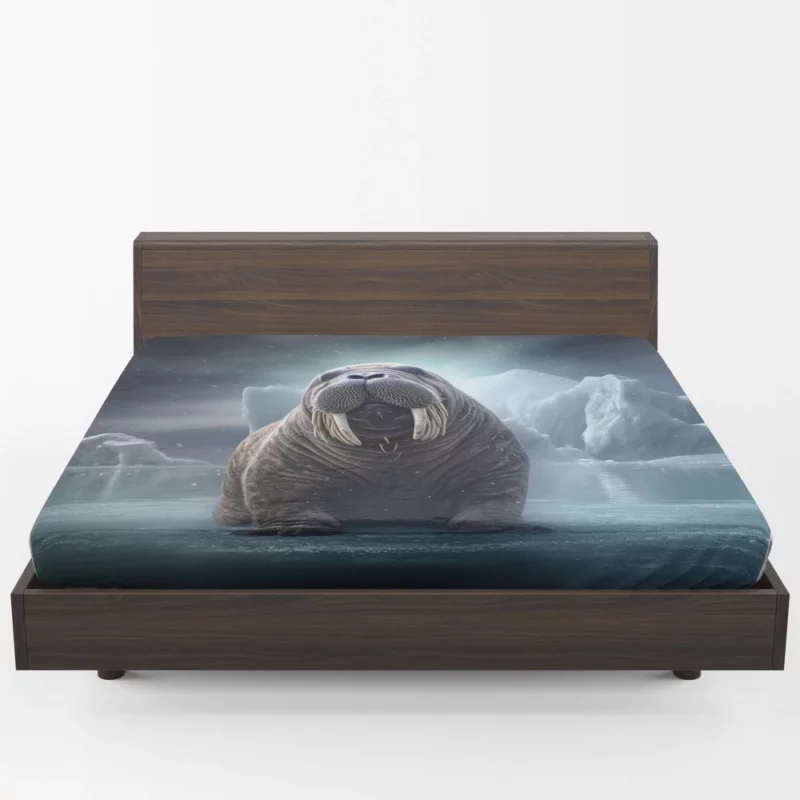 Walrus With Large Tusks Fitted Sheet 1