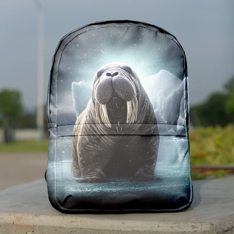 Walrus With Large Tusks Minimalist Backpack