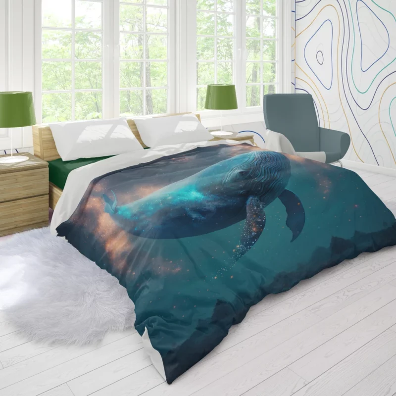 Whale AI Artwork Duvet Cover