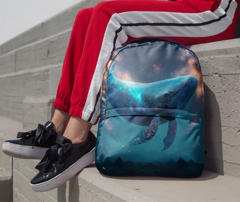 Whale AI Artwork Minimalist Backpack 1