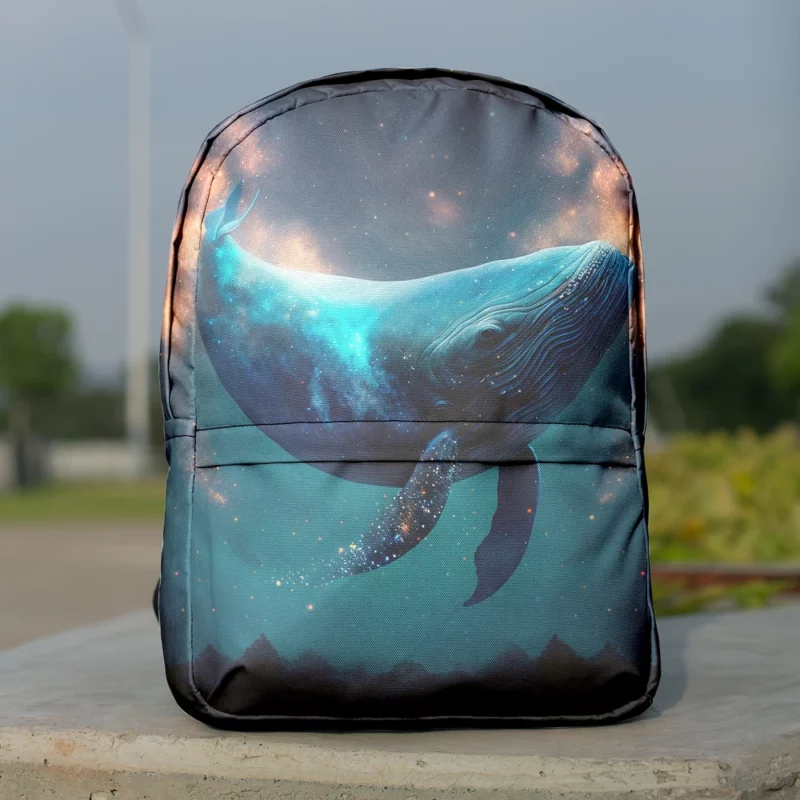 Whale AI Artwork Minimalist Backpack