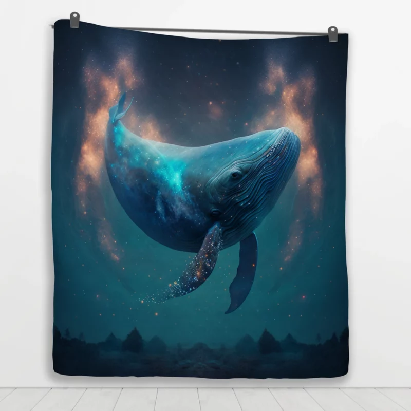 Whale AI Artwork Quilt Blanket 1