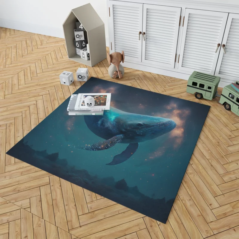 Whale AI Artwork Rug 1