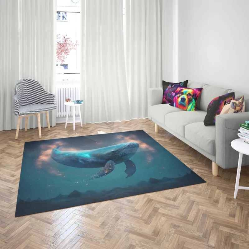 Whale AI Artwork Rug 2