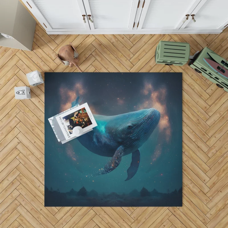 Whale AI Artwork Rug