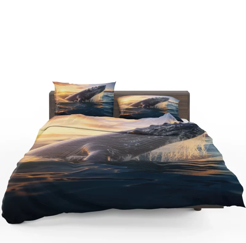 Whale AI Generated Image Bedding Set 1