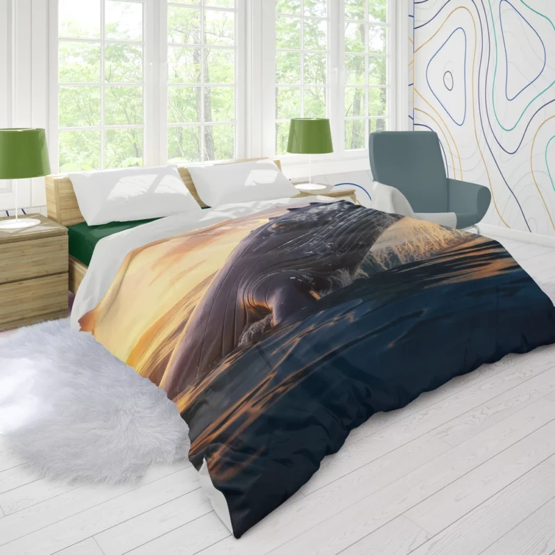 Whale AI Generated Image Duvet Cover