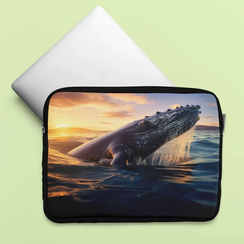 Whale AI Generated Image Laptop Sleeve