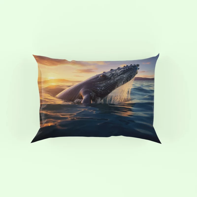 Whale AI Generated Image Pillow Case