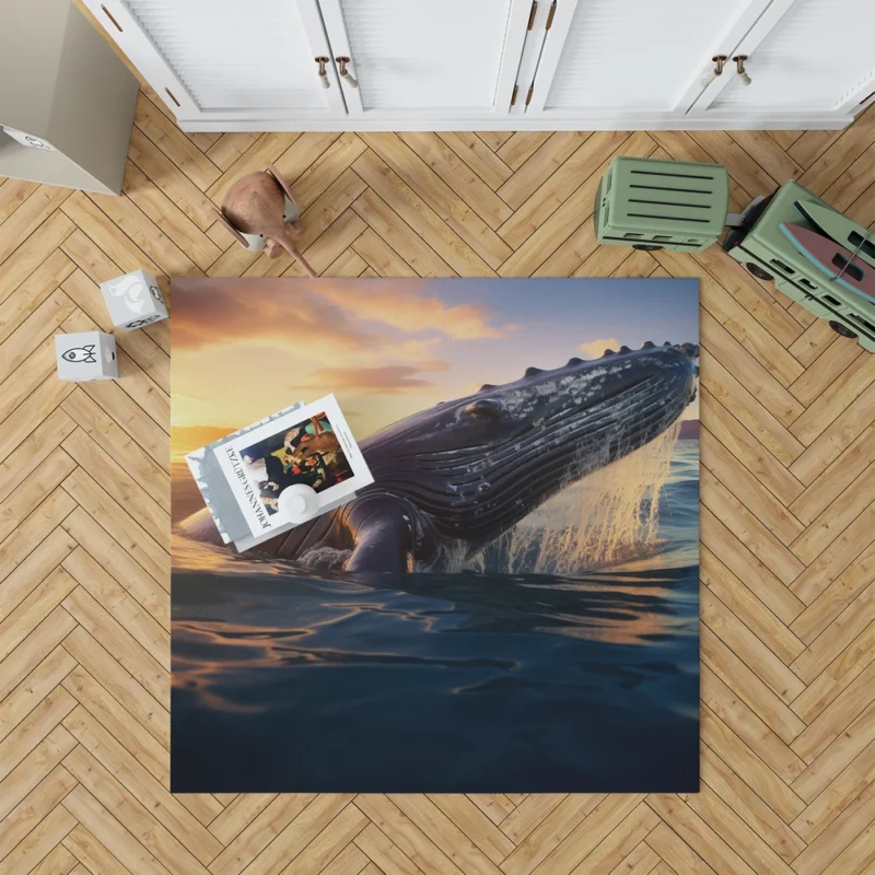 Whale AI Generated Image Rug