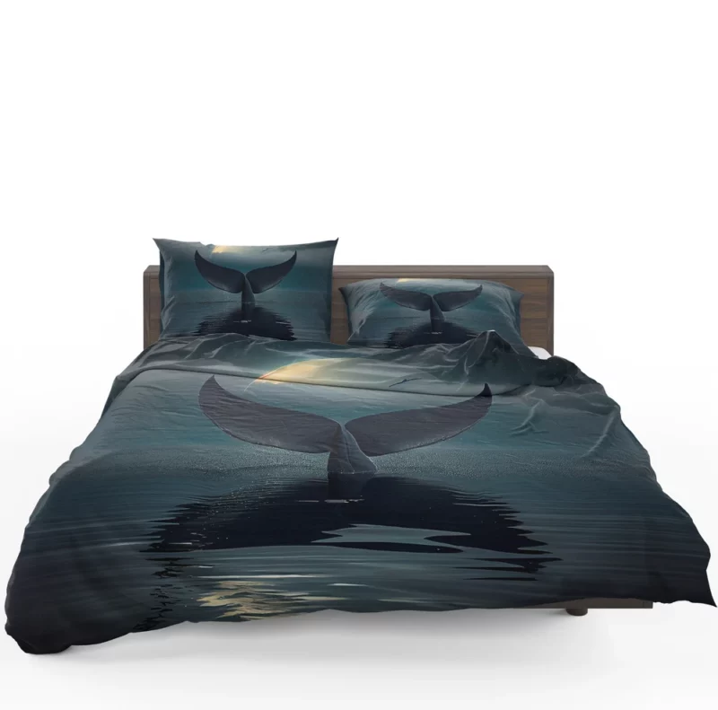 Whale Tail at Night Bedding Set 1