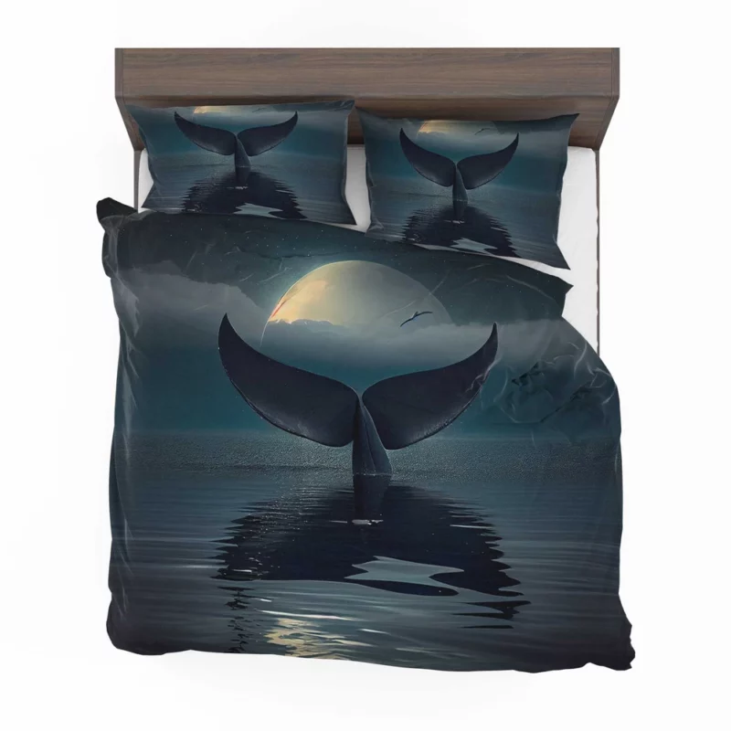 Whale Tail at Night Bedding Set 2