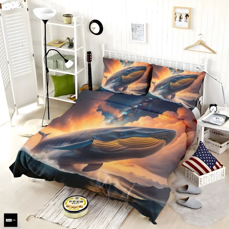 Whale With Label Bedding Set