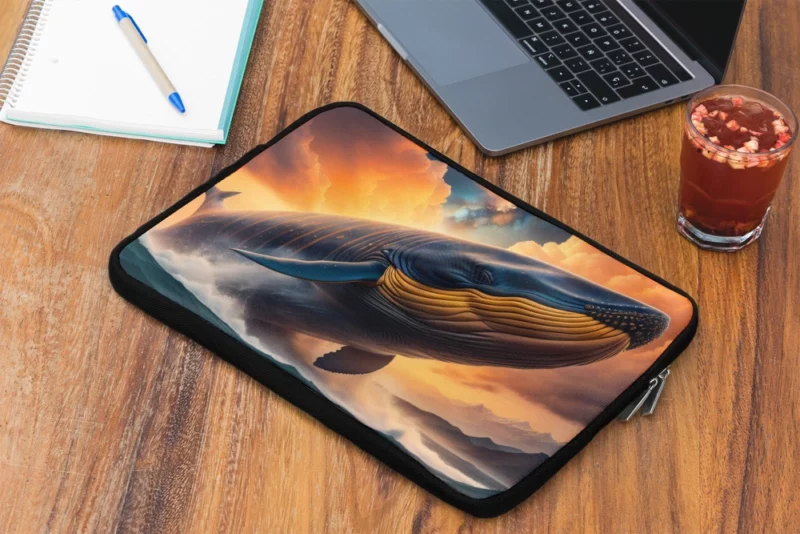 Whale With Label Laptop Sleeve 2