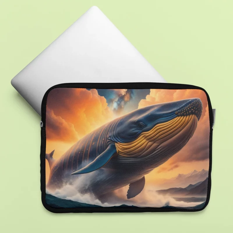 Whale With Label Laptop Sleeve