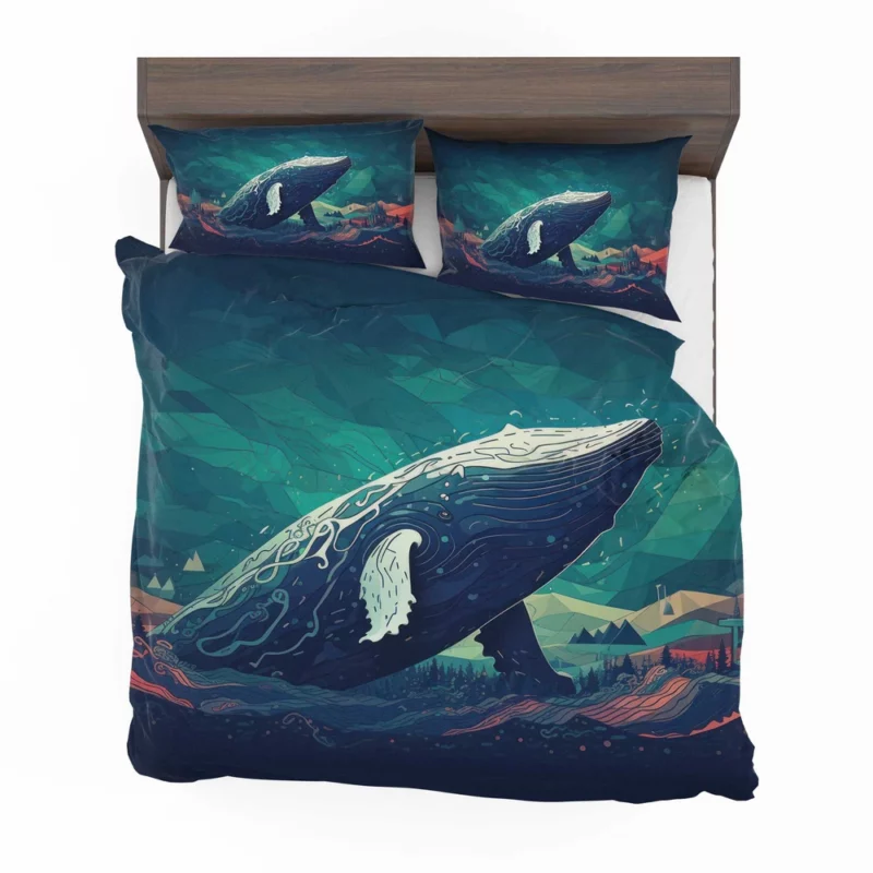 Whale in the Blue Sea Bedding Set 2