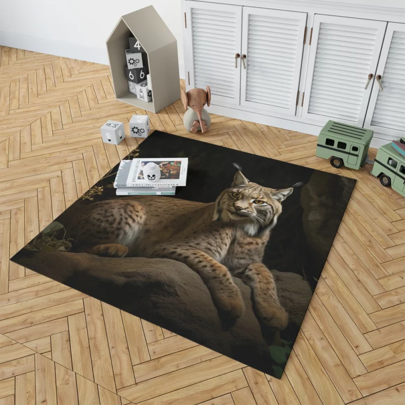 Wild Lynx Photo Rug 1