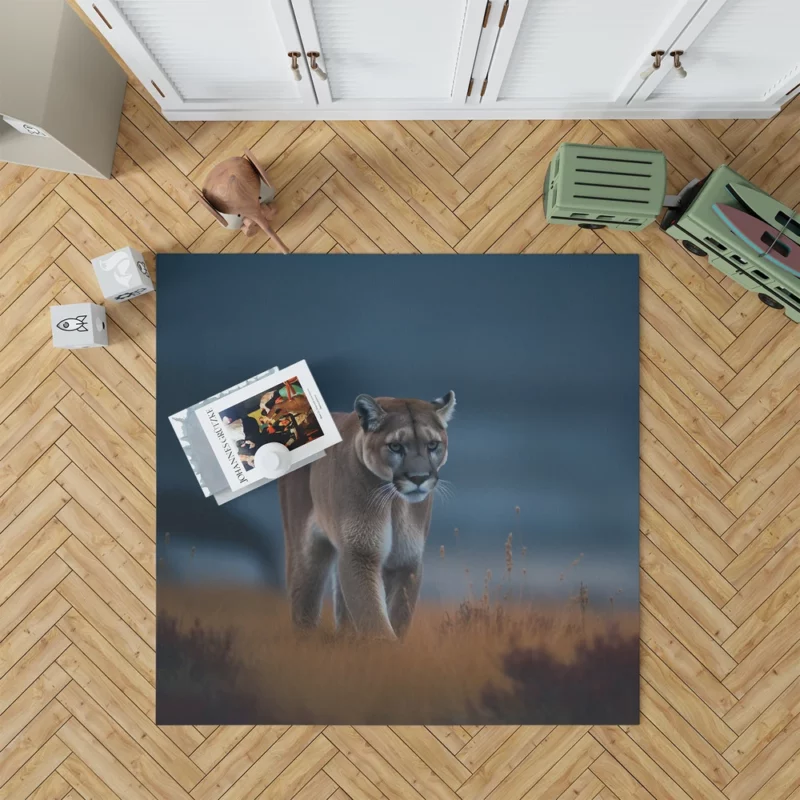 Wild Puma Photo Rug