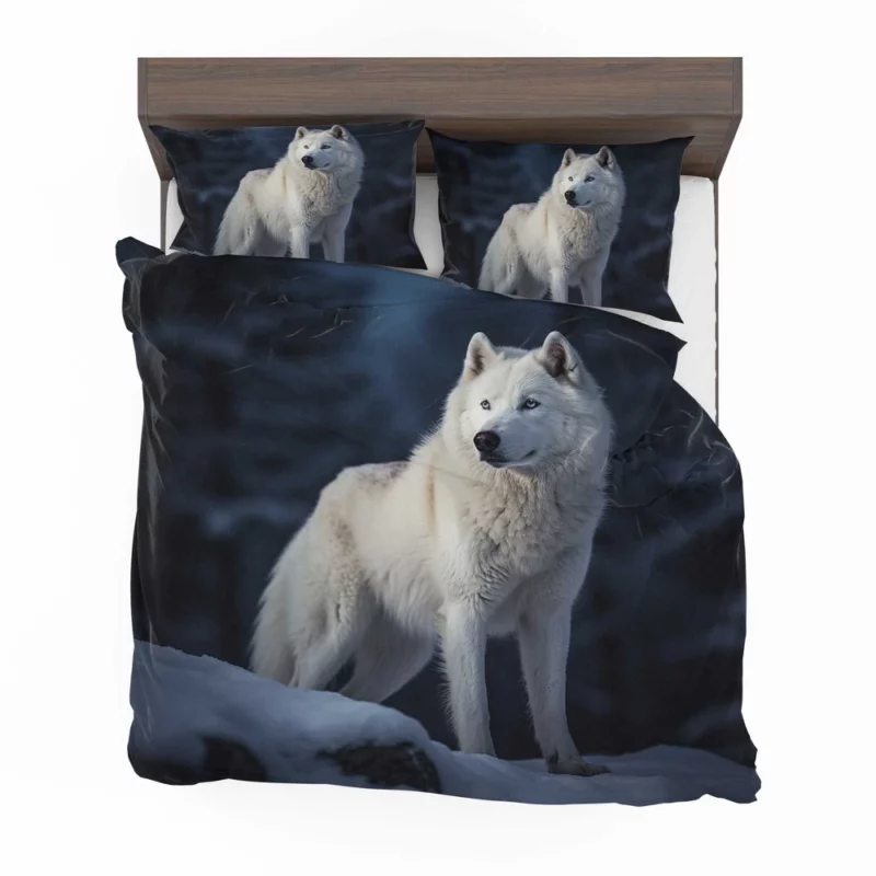 Wolf in the Snow Artwork Bedding Set 2