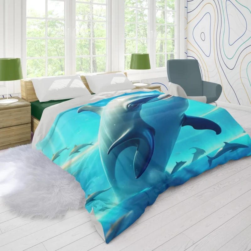 World Whale and Dolphin Day Duvet Cover