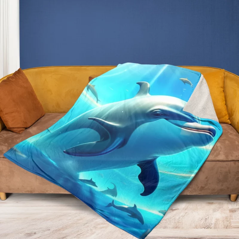 World Whale and Dolphin Day Fleece Blanket 1