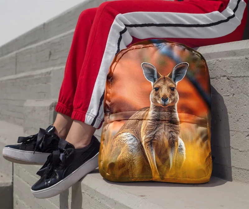 Young Deer Portrait Minimalist Backpack 1