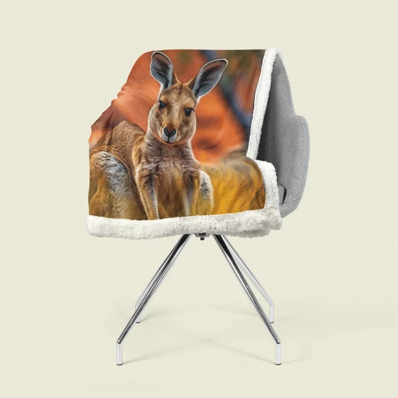 Young Deer Portrait Sherpa Fleece Blanket 1