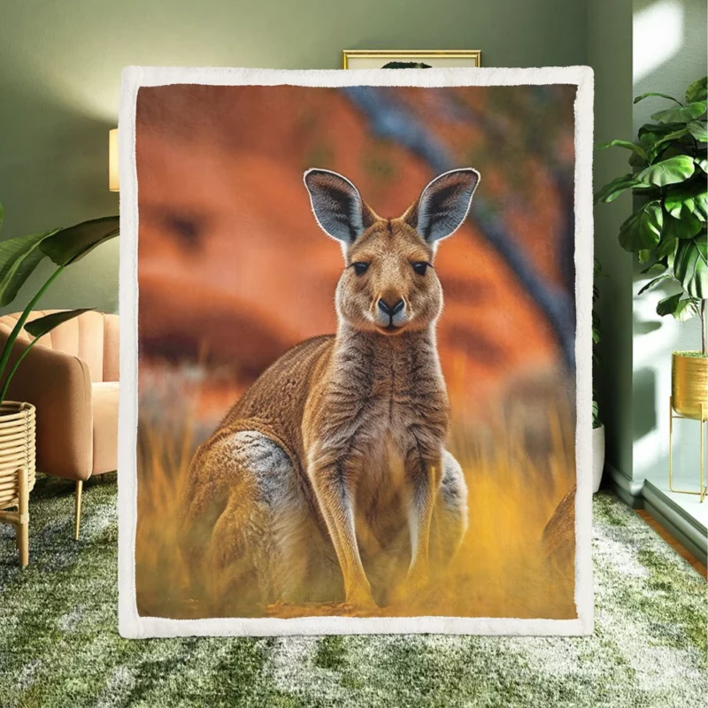 Young Deer Portrait Sherpa Fleece Blanket