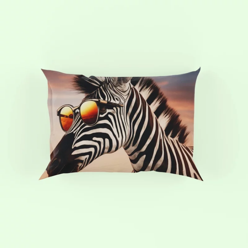 Zebra at Sunset in Africa Pillow Case