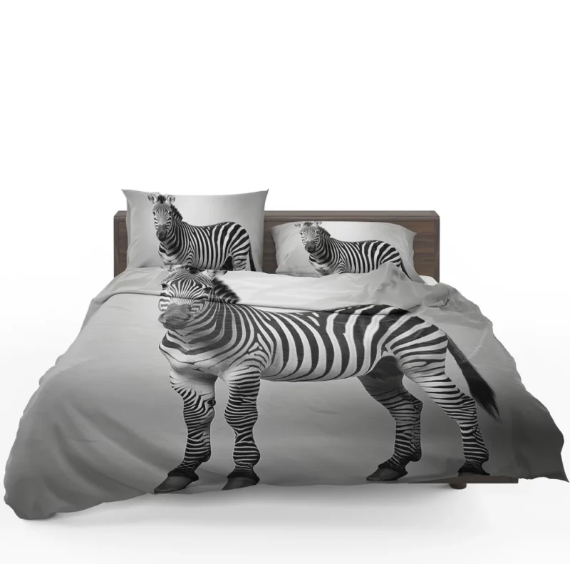 Zebra on Pastel Background Bedding Set 1