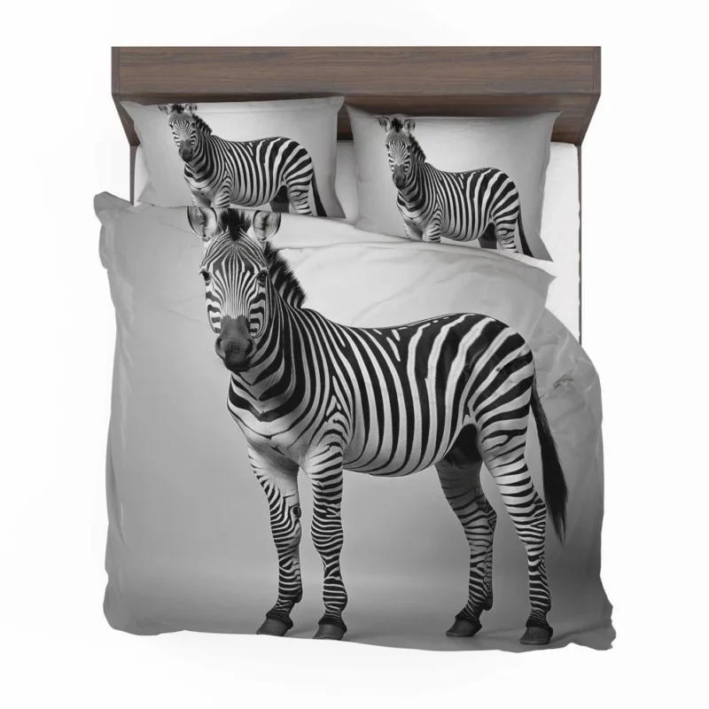Zebra on Pastel Background Bedding Set 2