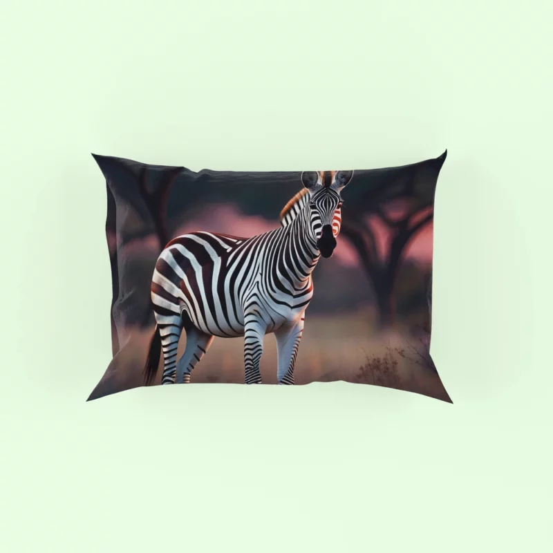 Zebras Under Moonlight Pillow Case