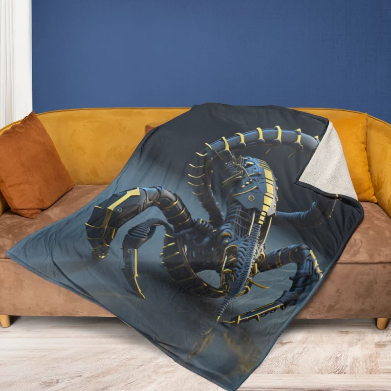 Zodiac Circle Illustration Fleece Blanket 1