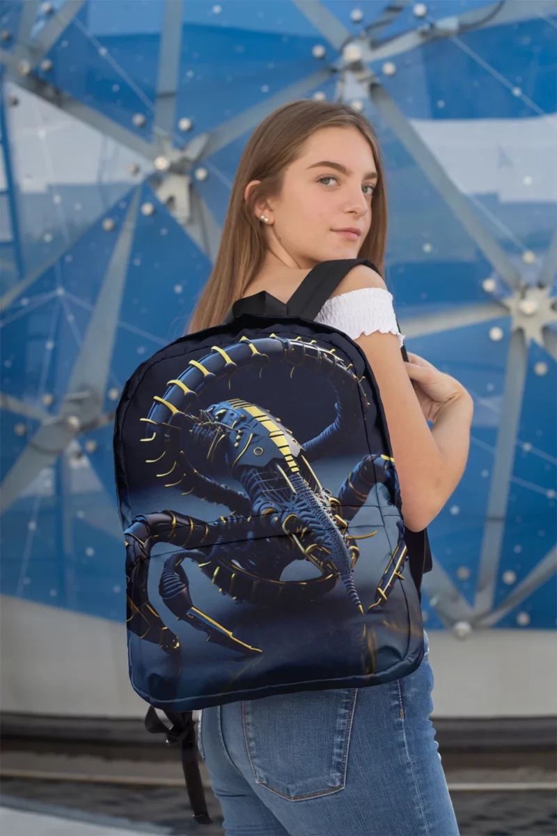 Zodiac Circle Illustration Minimalist Backpack 2