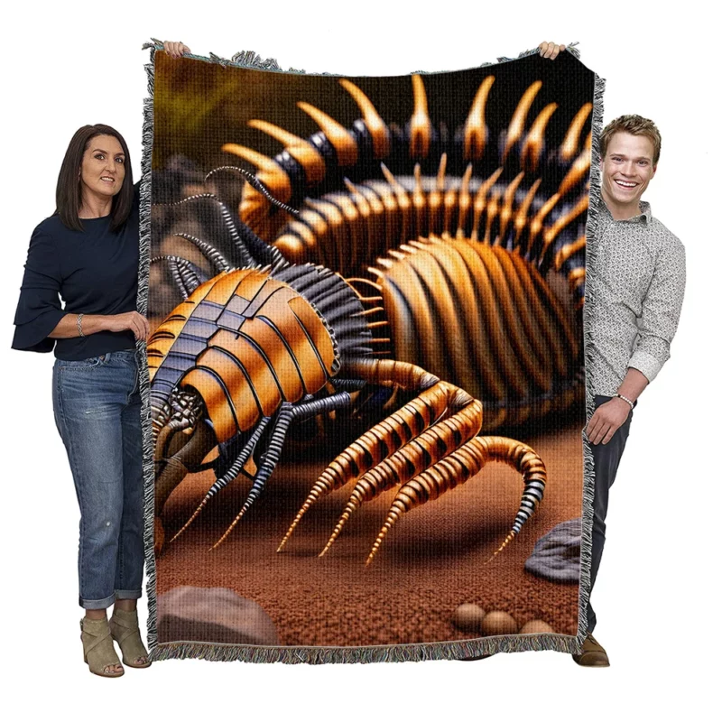 3D Arthropleura Animation Woven Blanket