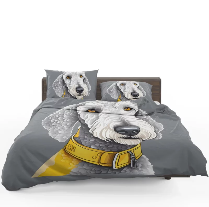 Adorable Bedlington Terrier Pup Dog Charm Bedding Set 1