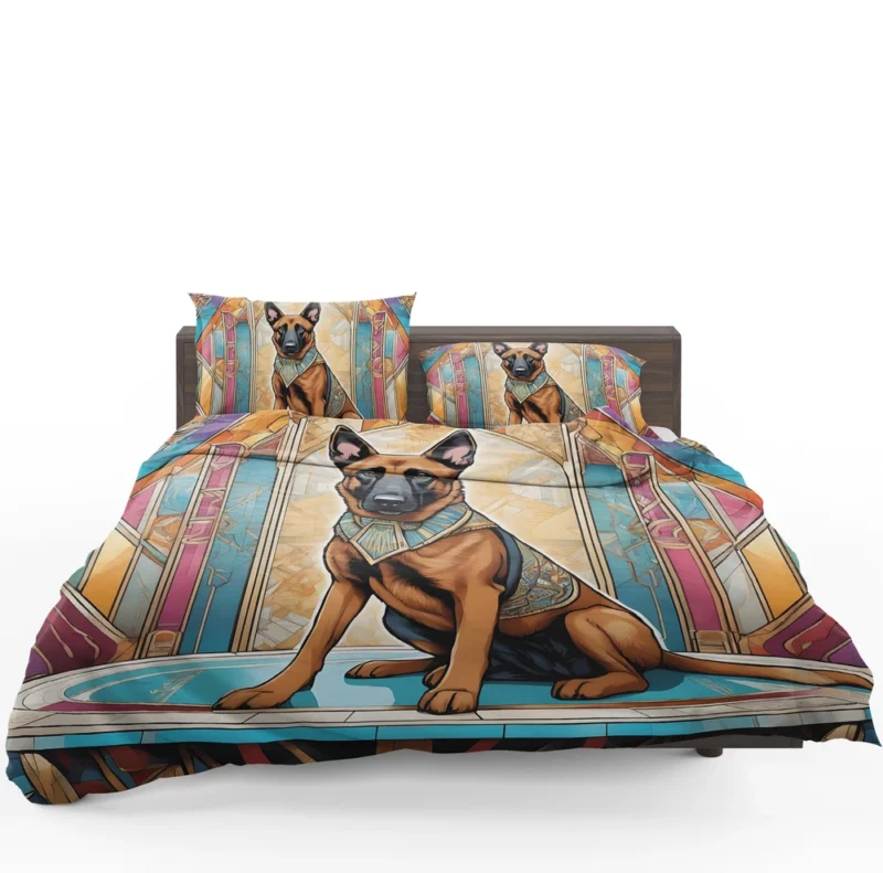 Adorable Belgian Malinois Pup Dog Charm Bedding Set 1