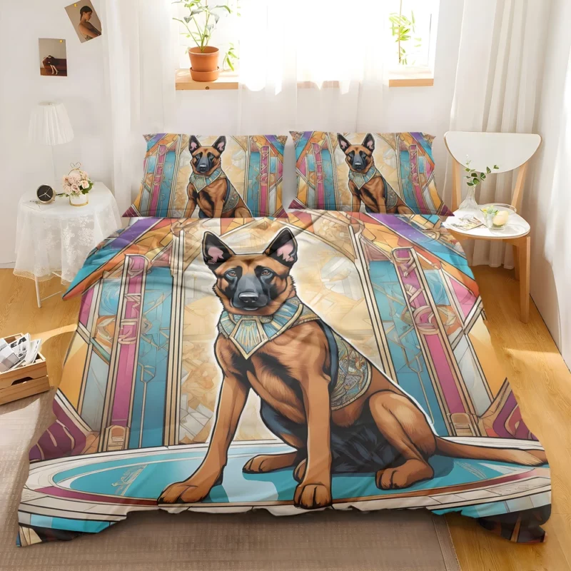 Adorable Belgian Malinois Pup Dog Charm Bedding Set 2