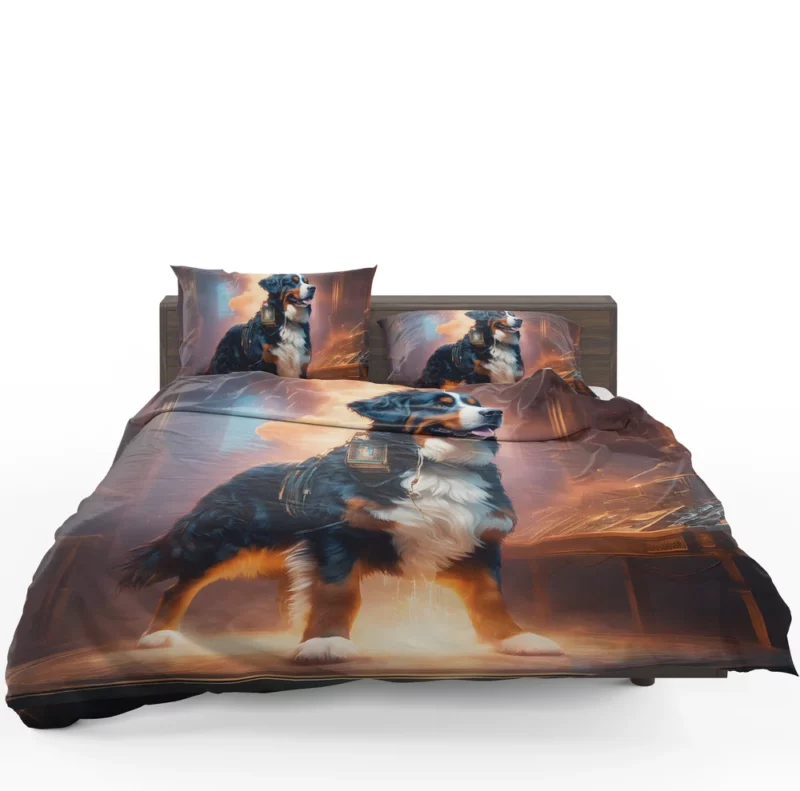 Adorable Bernese Mountain Dog Charm Bedding Set 1