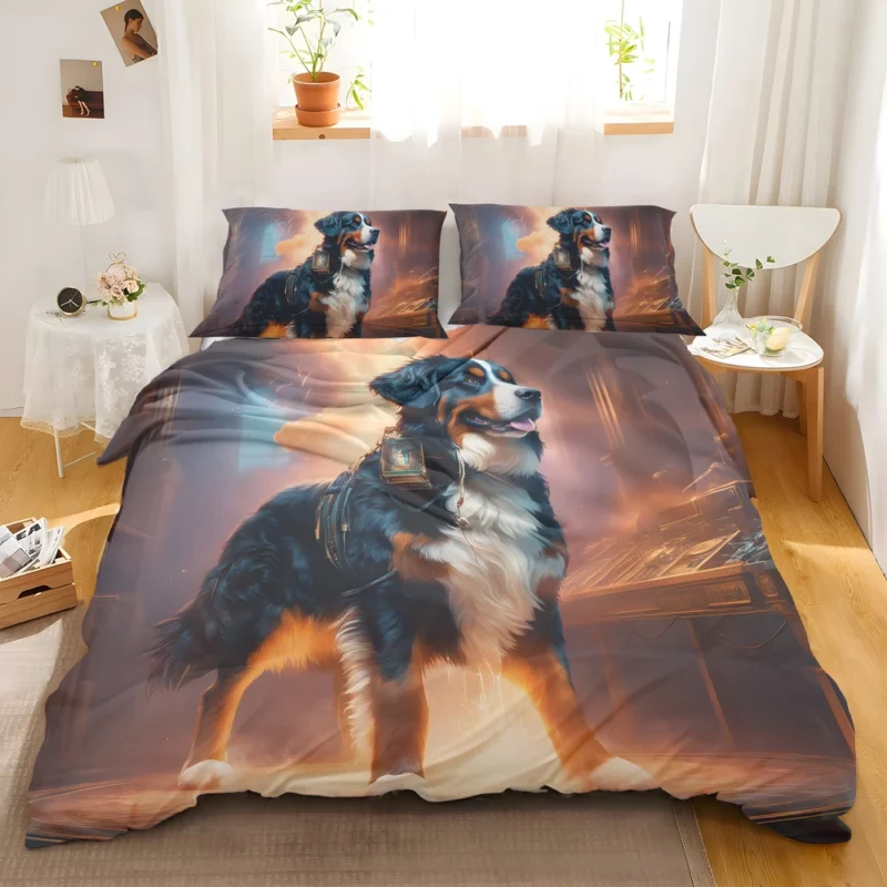 Adorable Bernese Mountain Dog Charm Bedding Set 2